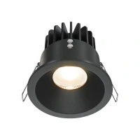 Встраиваемый светильник Downlight Zoom, LED 12W, 3000K, Черный (Maytoni Technical, DL034-2-L12B)