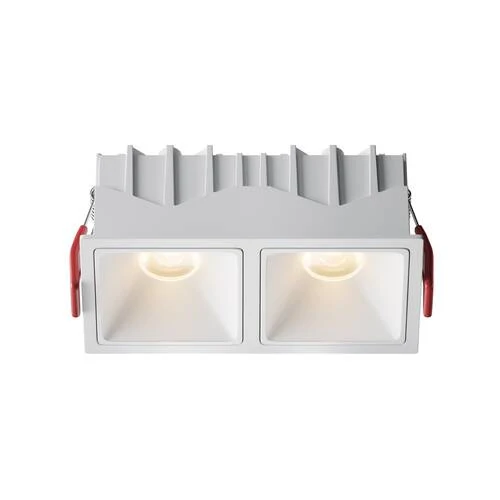 Встраиваемый светильник Downlight Alfa LED 20W, 3000K, Белый (Maytoni Technical, DL043-02-10W3K-SQ-W-1) - Amppa.ru