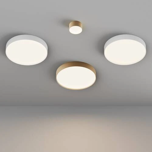 Потолочный светильник Ceiling Zon, LED 45W, 4000K, Матовое Золото (Maytoni Technical, C032CL-45W4K-RD-MG) - Amppa.ru