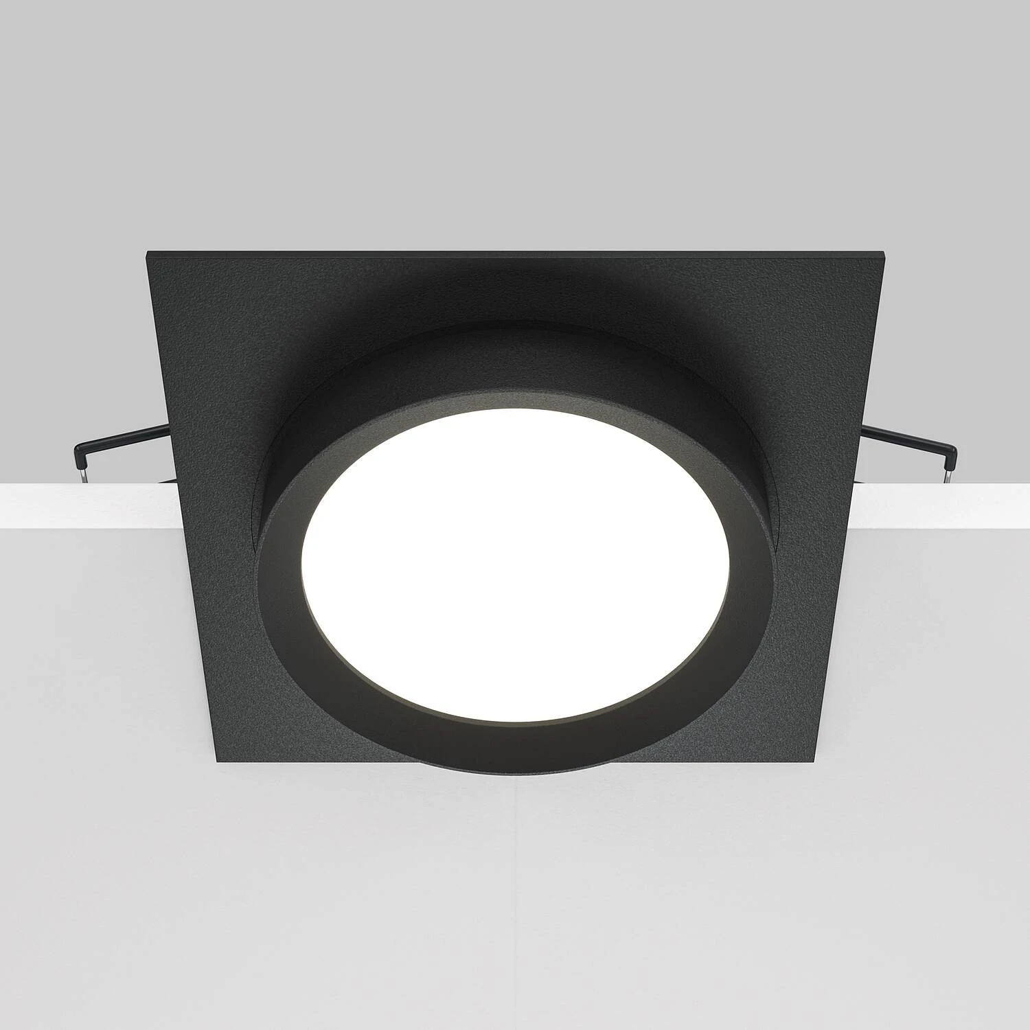 Встраиваемый светильник Downlight Hoop, 1xGX53 Черный (Maytoni Technical, DL086-GX53-SQ-B) - Amppa.ru