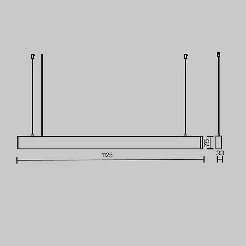 Подвесной светильник Pendant BASIS, LED 36W, 4000K, Черный (Maytoni Technical, P051PL-36W2.7-6K-B) - Amppa.ru