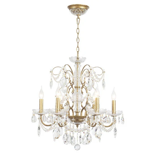 Люстра Crystal Lux ODELIS SP6 GOLD, 2571/306 - Amppa.ru