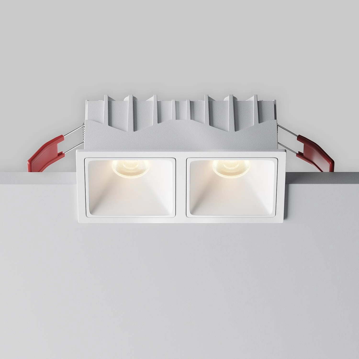 Встраиваемый светильник Downlight Alfa LED 20W, 3000K, Белый (Maytoni Technical, DL043-02-10W3K-SQ-W-1) - Amppa.ru