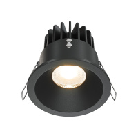 Встраиваемый светильник Downlight Zoom, LED 12W, 3000K, Черный (Maytoni Technical, DL034-L12W3K-D-B)