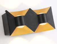 Уличный настенный светодиодный светильник IP54 ST4477/4 BK/GD черный/золото LED 4200K 11W IP54 180*90*55 (Ambrella Light, ST4477)