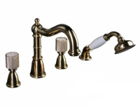 Смеситель врезной 4 отверстия Boheme ROYAL 395-Royal