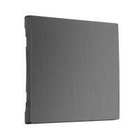 W1119004/ Электроустановочные изделия - Клавиша для выключателя перекрестного (графит рифленый)