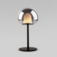 Настольный светодиодный светильник со стеклянным плафоном 90326/1 черный (Eurosvet, a065923)
