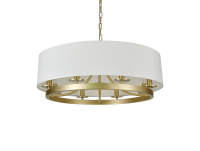 Люстра SARA 3550, 8xE14, латунь (Newport, 3558/С  brass) М0070725